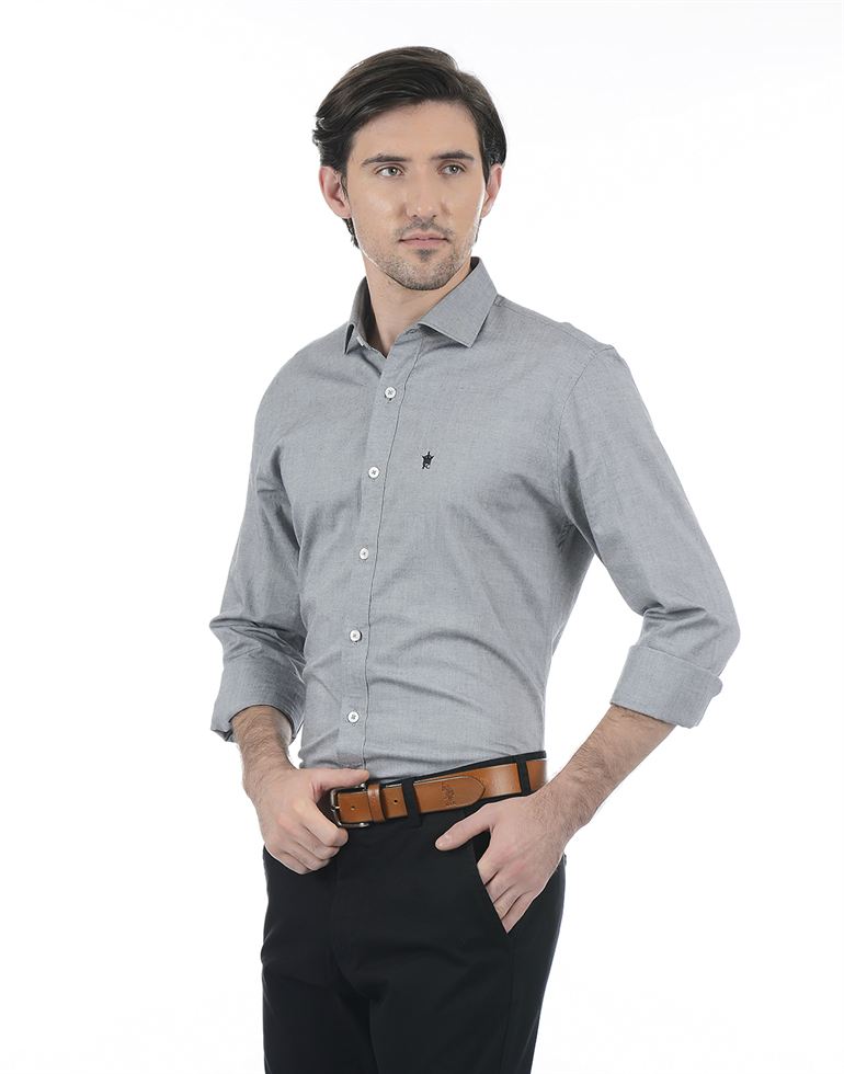 French Connection Men Casual Wear Solid Shirt