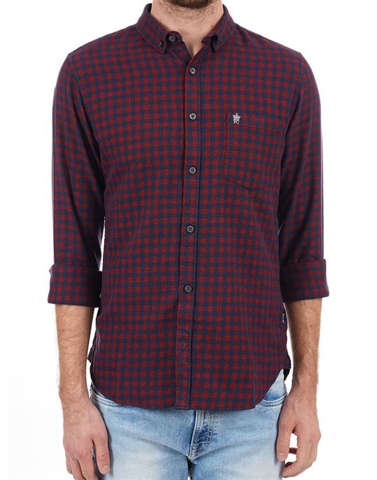 French Connection Men Casual Wear Checkered Shirt