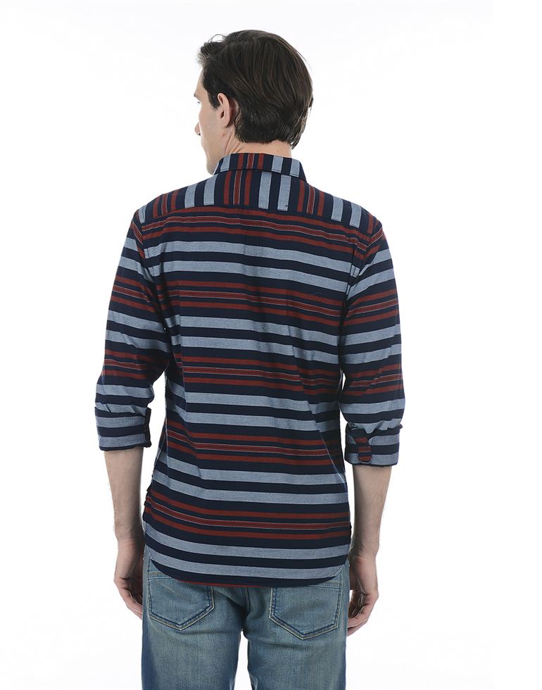 French Connection Men Casual Wear Striped Shirt