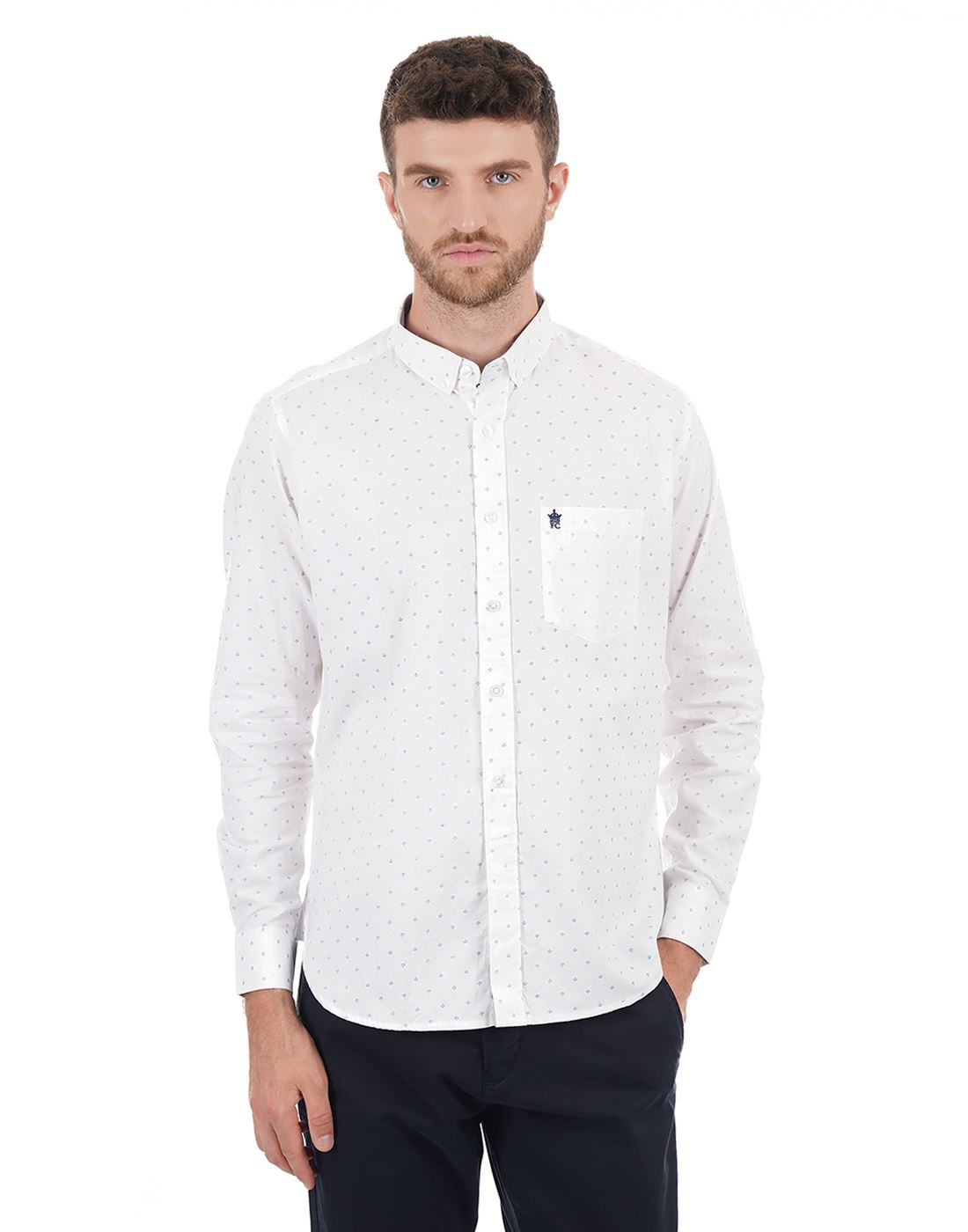 French Connection Men Casual Wear Printed Shirt