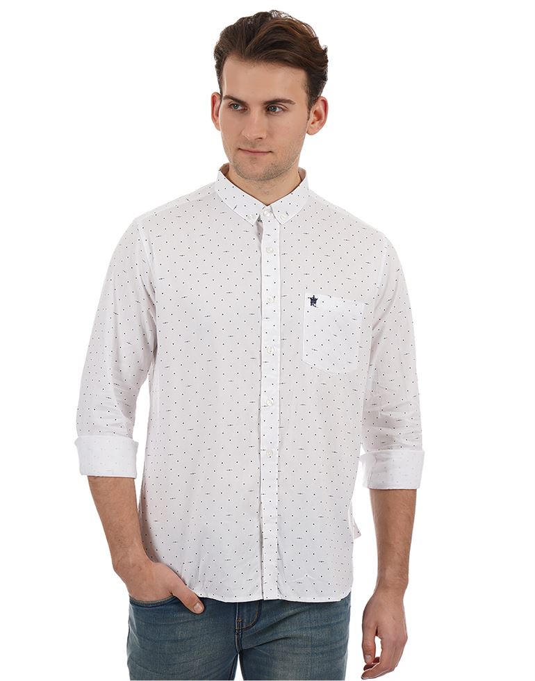 French Connection Casual Wear Printed Men Shirt