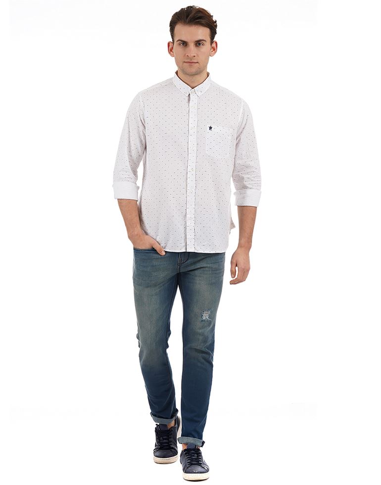 French Connection Casual Wear Printed Men Shirt