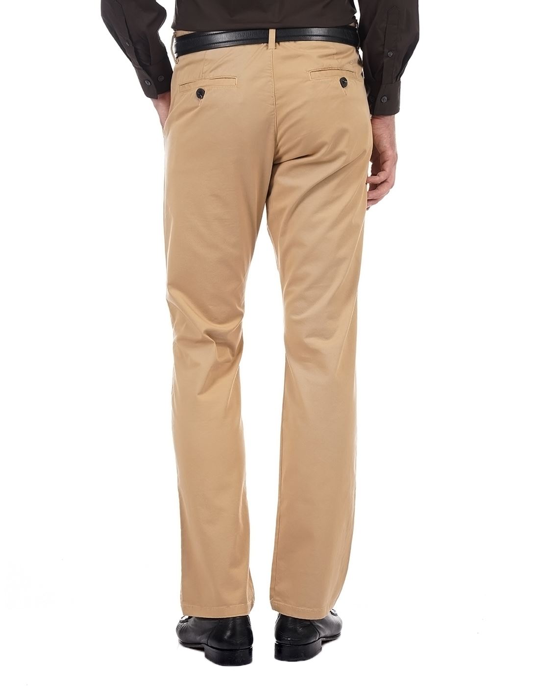 French Connection Men Casual Wear Solid Trousers