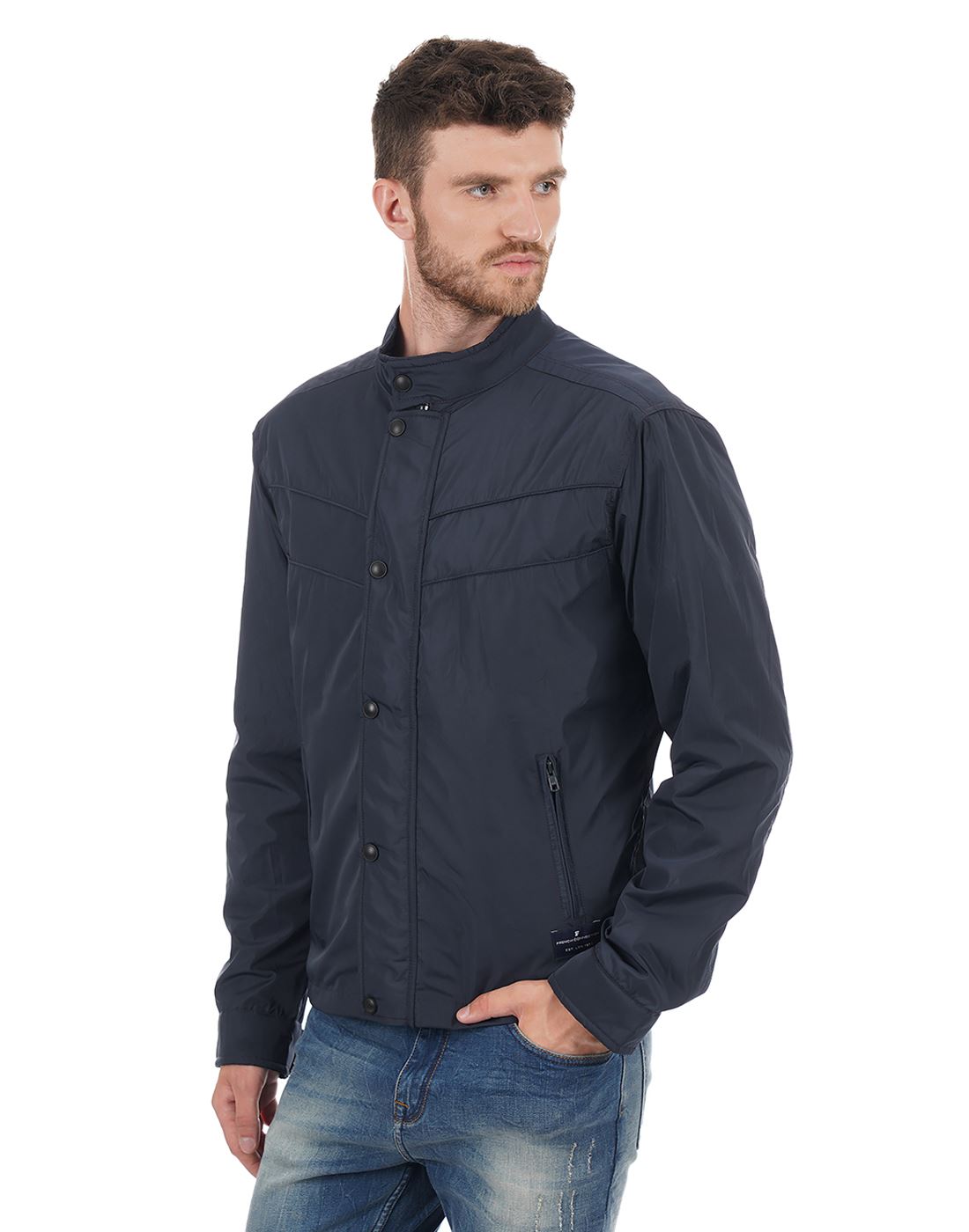 French Connection Men Casual Wear Solid Jacket
