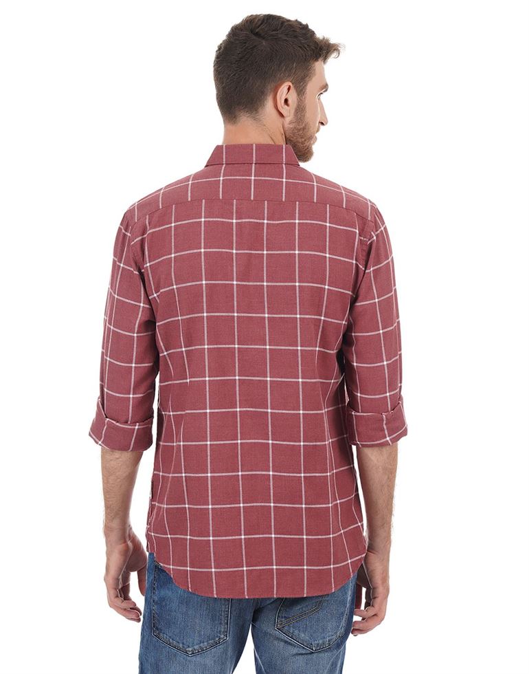French Connection Men Casual Wear Checkered Shirt