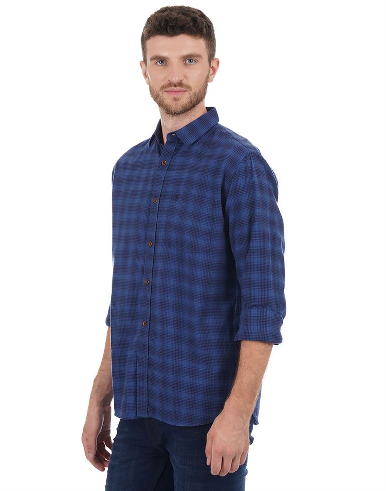 French Connection Men Casual Wear Checkered Shirt