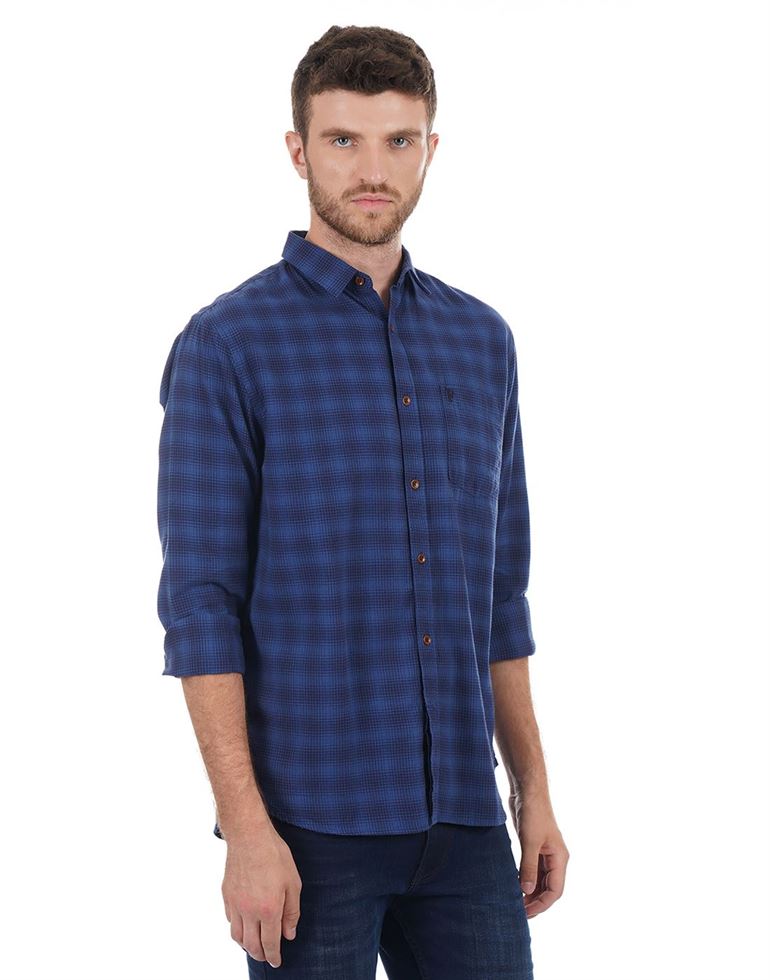 French Connection Men Casual Wear Checkered Shirt