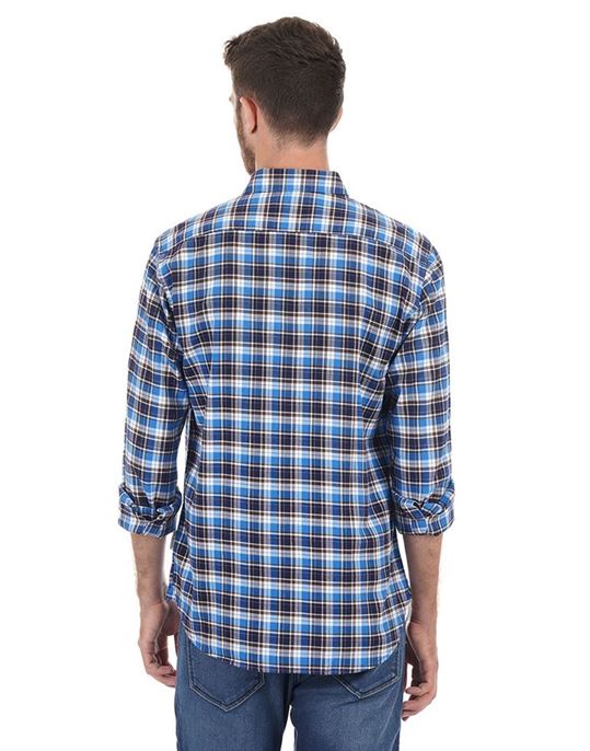 French Connection Men Casual Wear Checkered Shirt