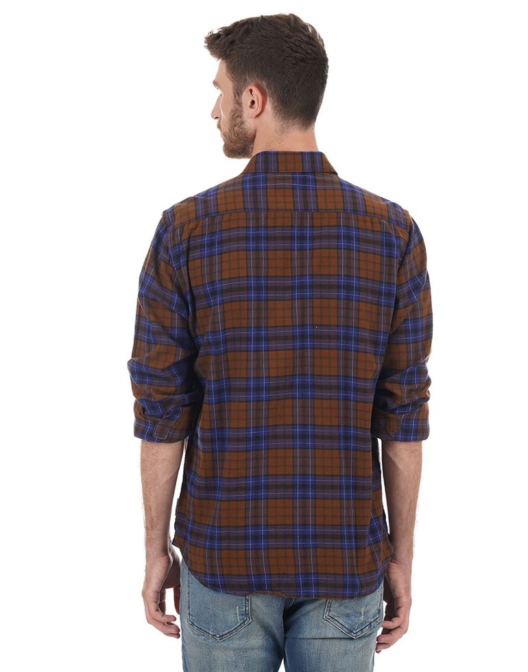 French Connection Men Casual Wear Checkered Shirt