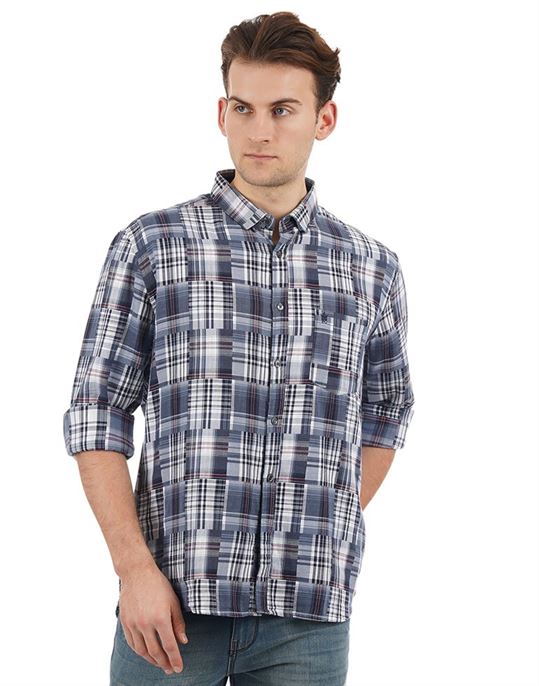 French Connection Casual Wear Checkered Men Shirt