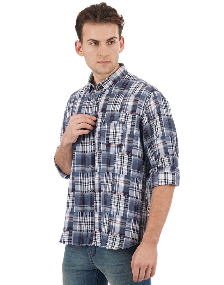 French Connection Casual Wear Checkered Men Shirt