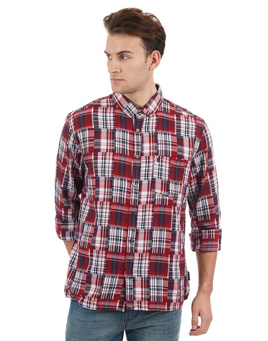 French Connection Casual Wear Checkered Men Shirt