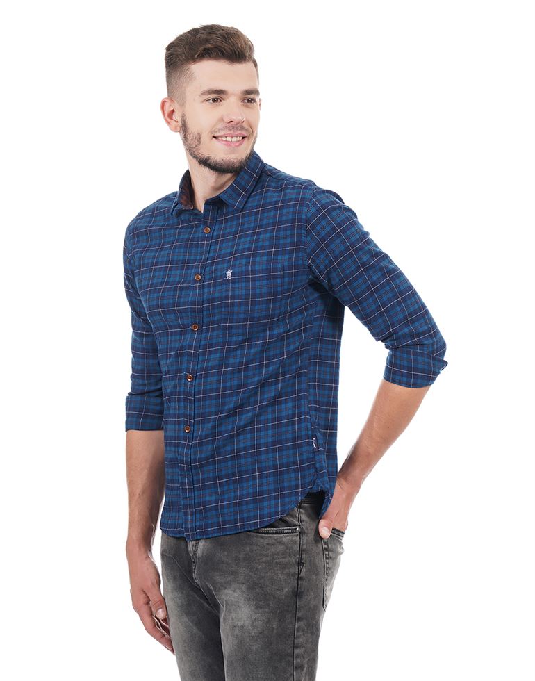 French Connection Men Casual Wear Checkered Shirt
