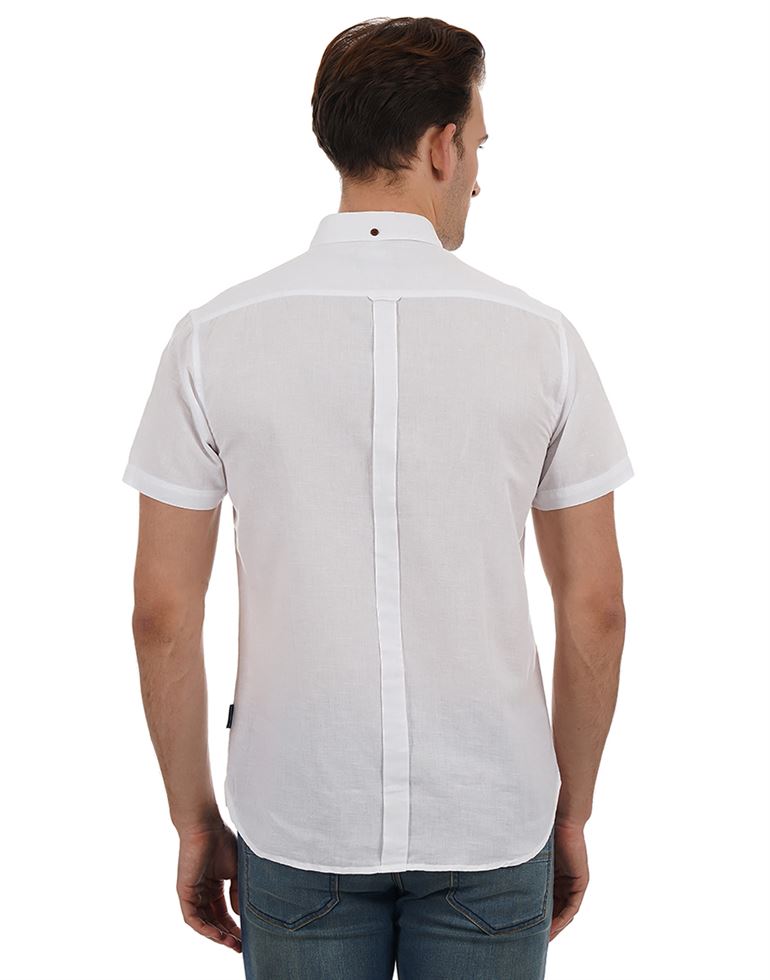French Connection Casual Wear Solid Men Shirt