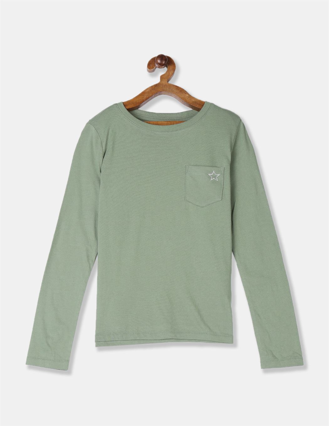 GAP Girls Green Printed T-Shirt