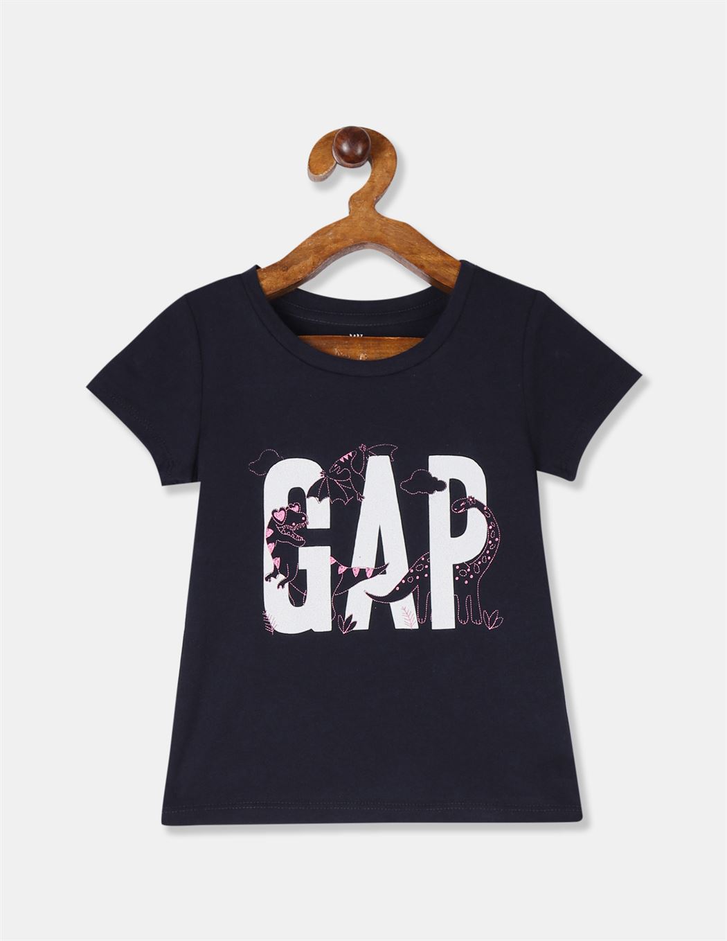 GAP Girls Blue Printed T-Shirt