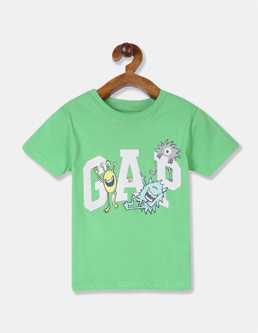 GAP Boys Green Printed T-Shirt