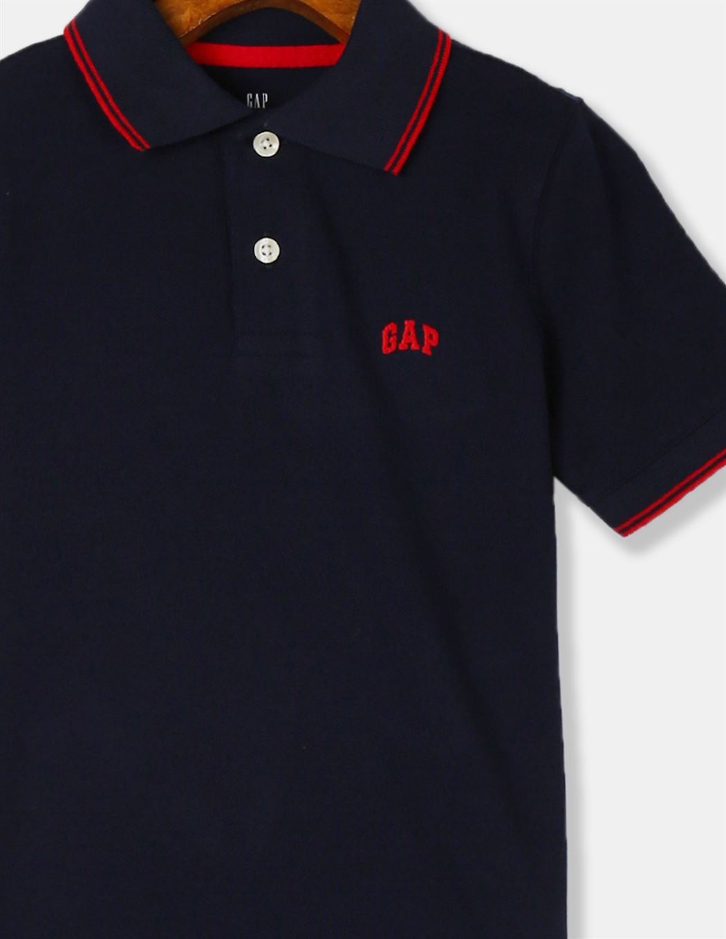 GAP Boys Blue Solid T-Shirt