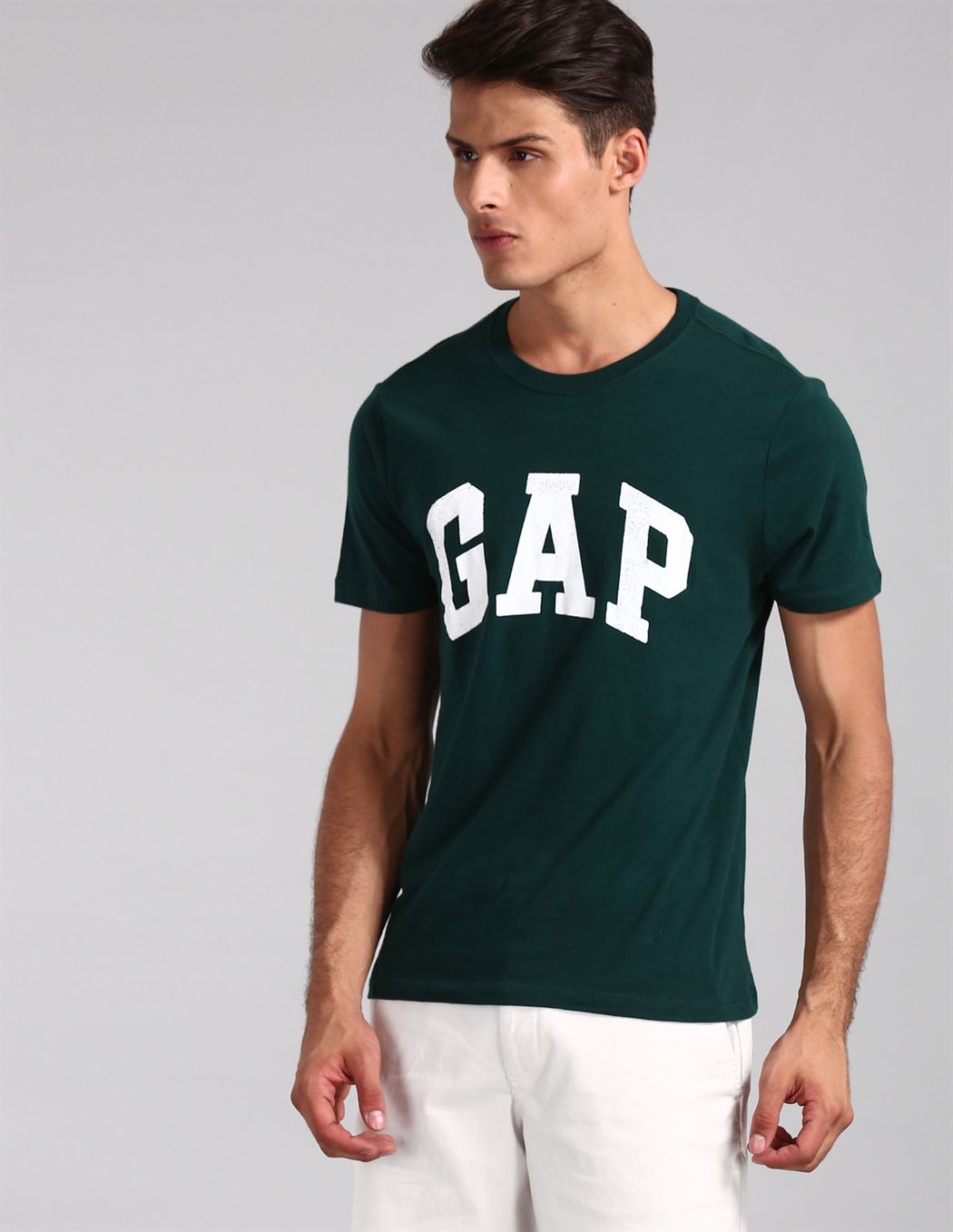 Gap Men Casual Wear Green T-Shirt | KAPSONS