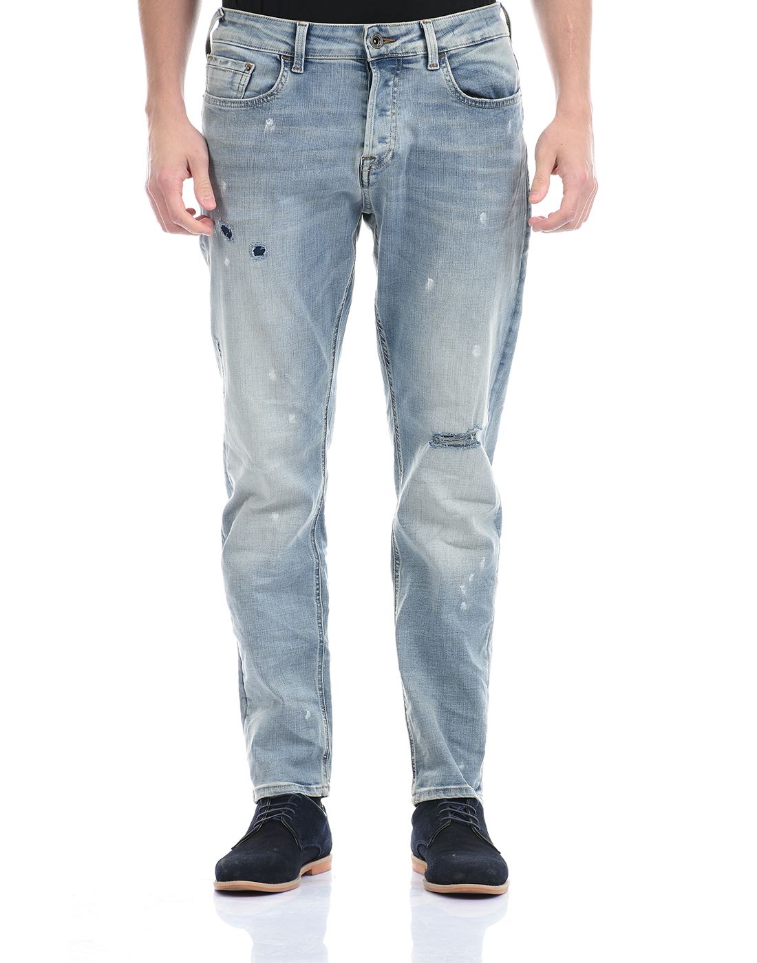 Gas Jeans Men Casual Wear Blue Jeans