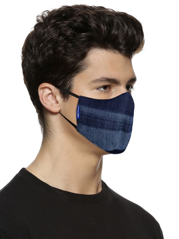 Jack n Jones Men Reusable 3 Layer Protective Fashion Cloth Mask (Pack Of 3)