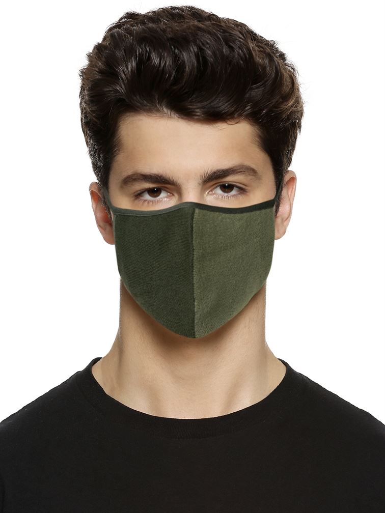 Jack & Jones Men Reusable 3 Layer Protective Fashion Cloth Mask (Pack Of 3)