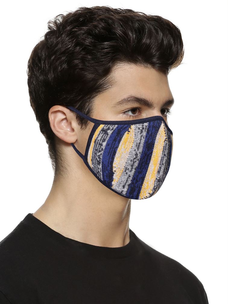 Jack & Jones Men Reusable 3 Layer Protective Fashion Cloth Mask (Pack Of 3)