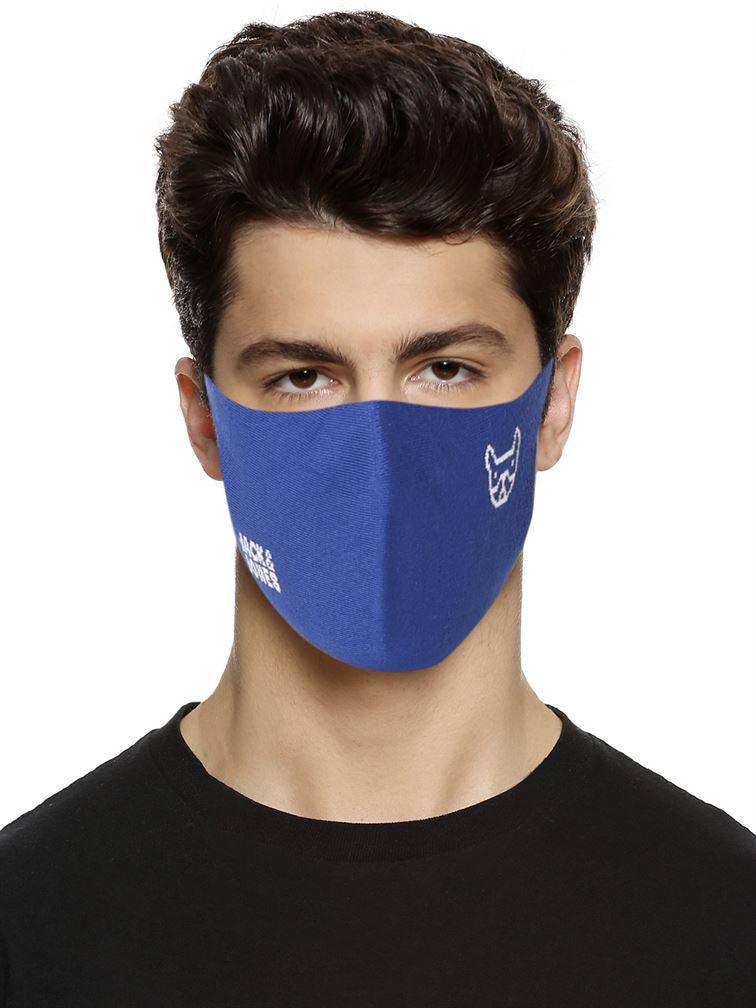 Jack n Jones Men Reusable 3 Layer Protective Fashion Cloth Mask (Pack Of 3)