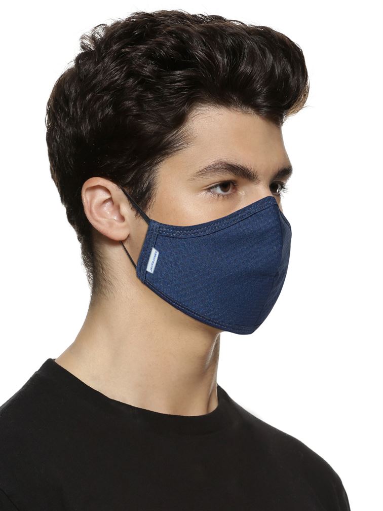 Jack n Jones Men Reusable 3 Layer Protective Fashion Cloth Mask (Pack Of 3)