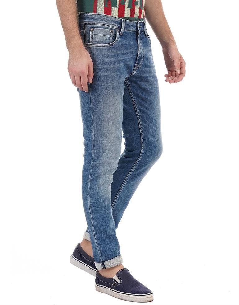 Jack n Jones Men Casual Wear Solid Jeans