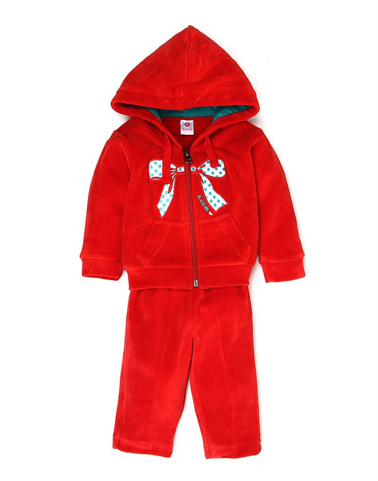 K.CO.89 Girls Casual Wear Red Track Suit