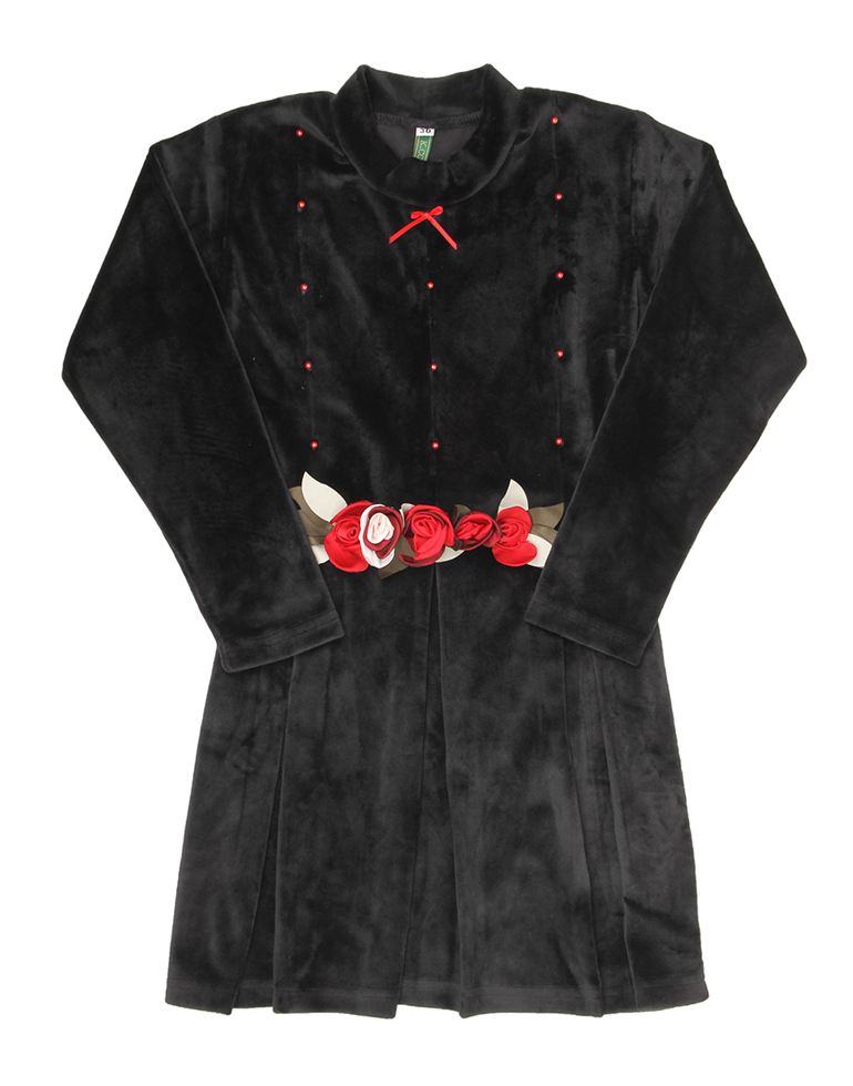 K.CO.89 Girls Black Embellished Dress