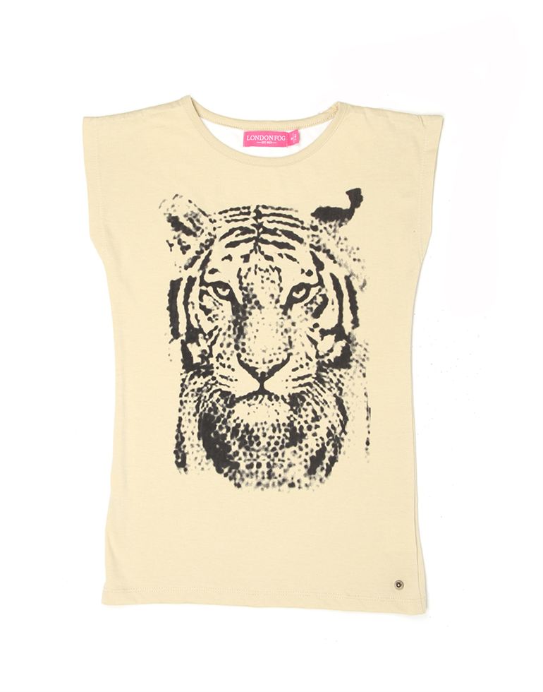 London Fog Girls Casual Wear Animal Print Top