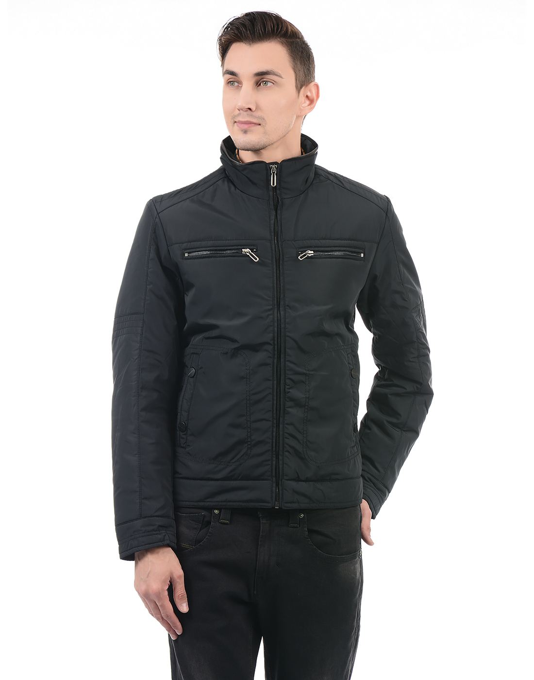 London Fog Men Casual Wear Solid Jacket