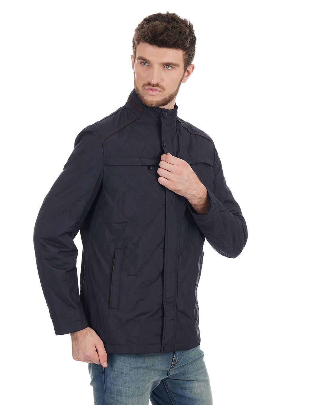 London Fog Men Solid Casual Wear Jacket