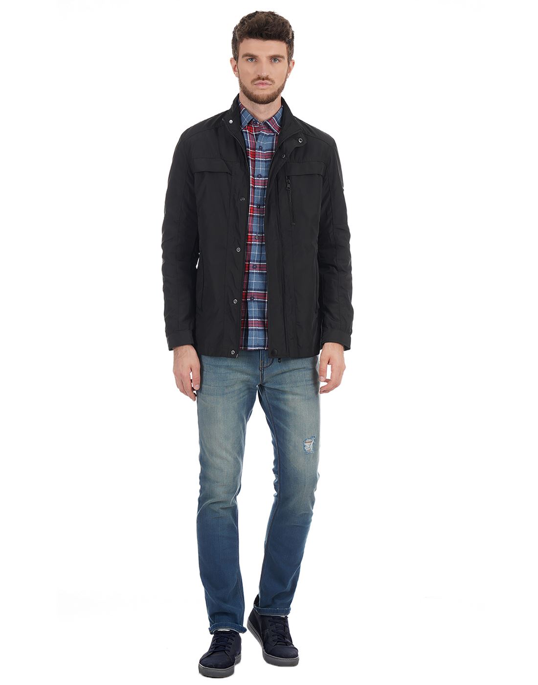 London Fog Men Solid Casual Wear Jacket