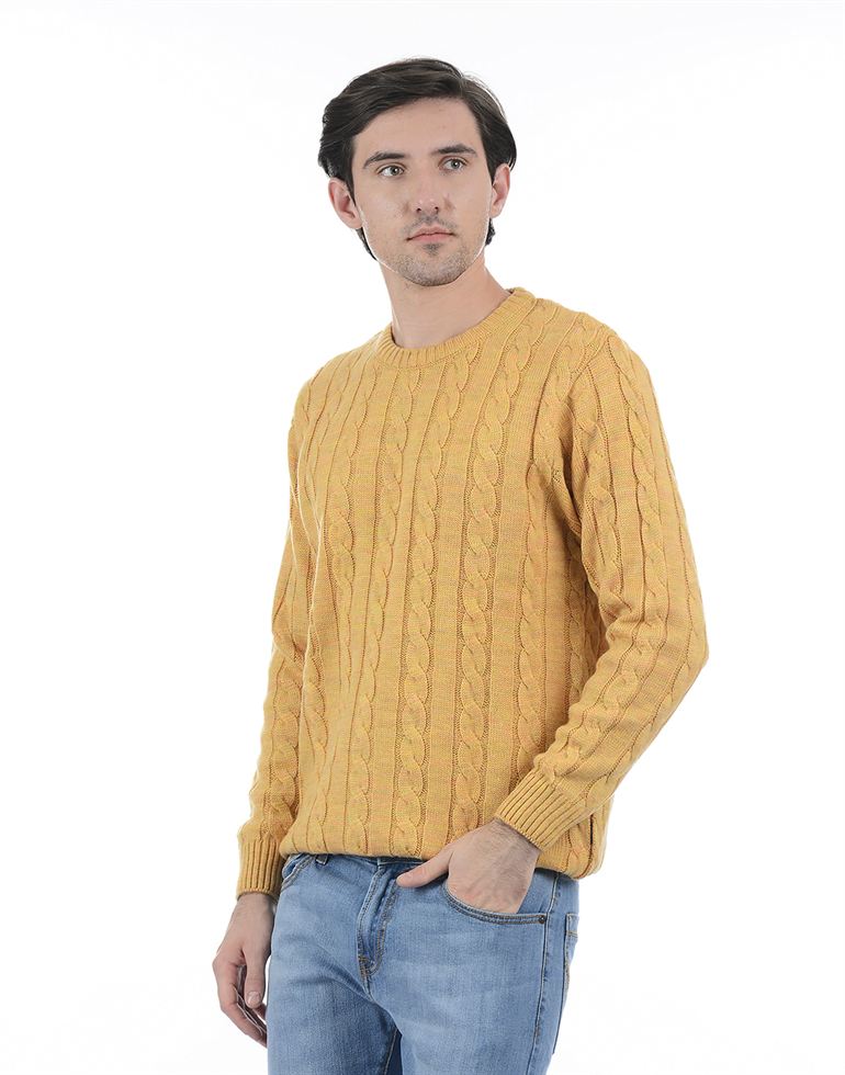 London Fog Men Casual Wear Self Design Sweater