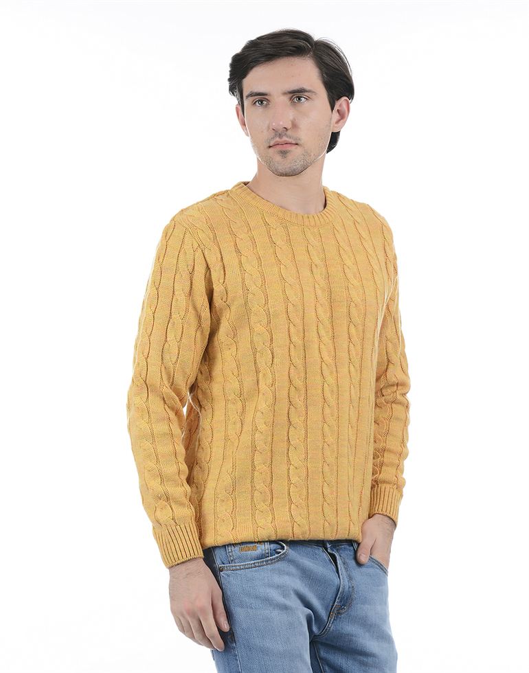 London Fog Men Casual Wear Self Design Sweater