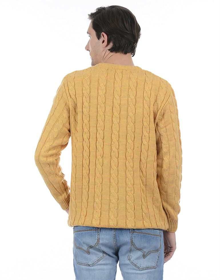 London Fog Men Casual Wear Self Design Sweater