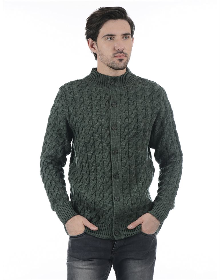 London Fog Men Casual Wear Self Design Sweater