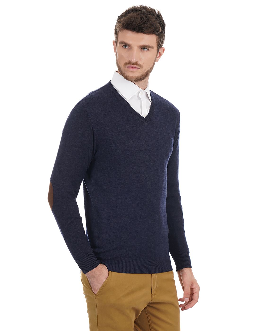 London Fog Men Solid Casual Wear Sweater