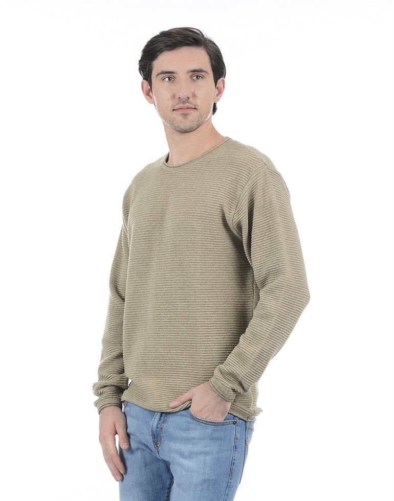 London Fog Men Casual Wear Striped Sweater