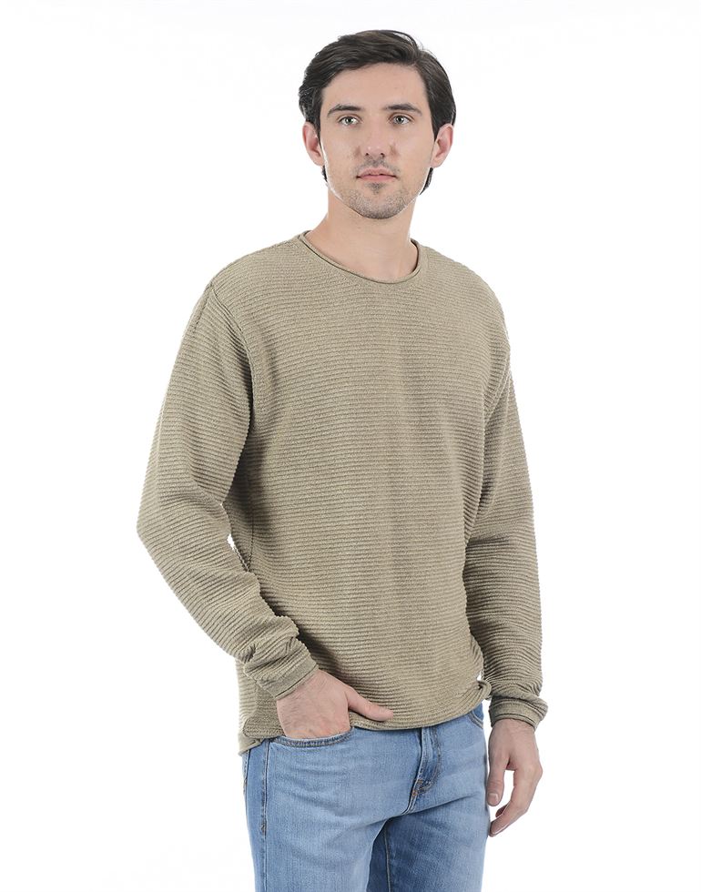 London Fog Men Casual Wear Striped Sweater