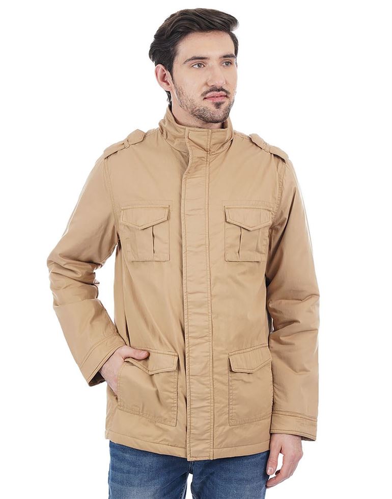 London Fog Men Casual Wear Solid Jacket