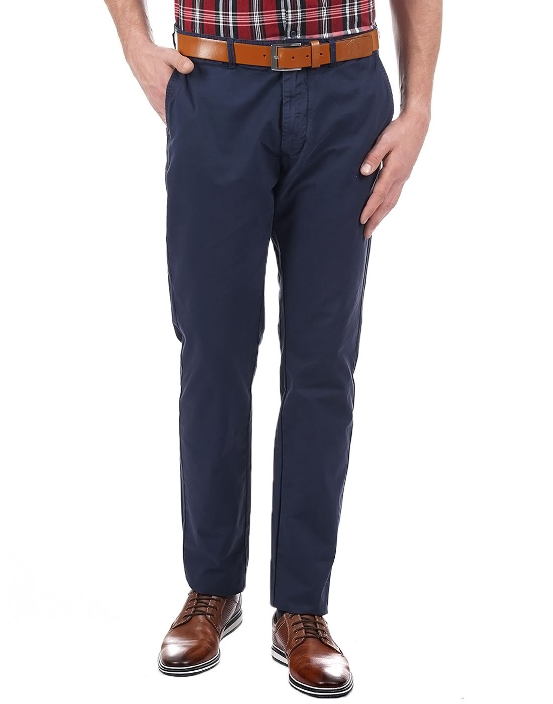 London Fog Men Casual Wear Solid  Trouser