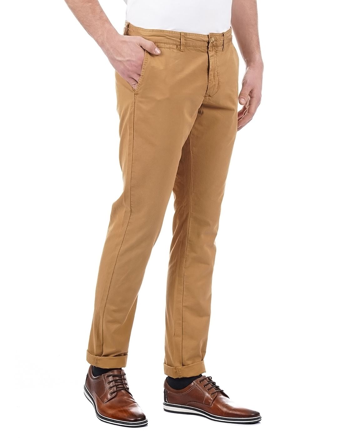 London Fog Men Casual Wear Solid  Trouser