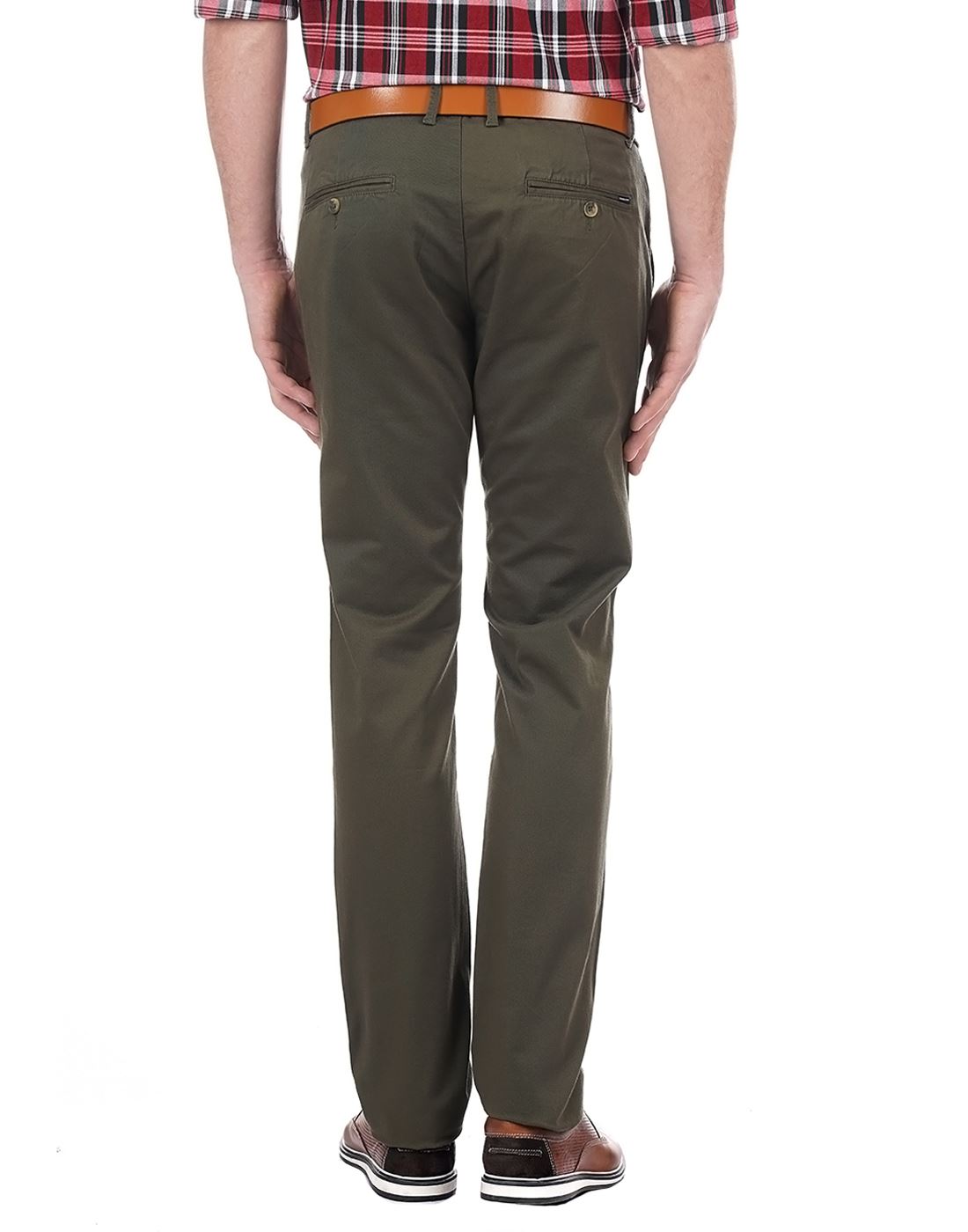 London Fog Men Casual Wear Solid Trouser