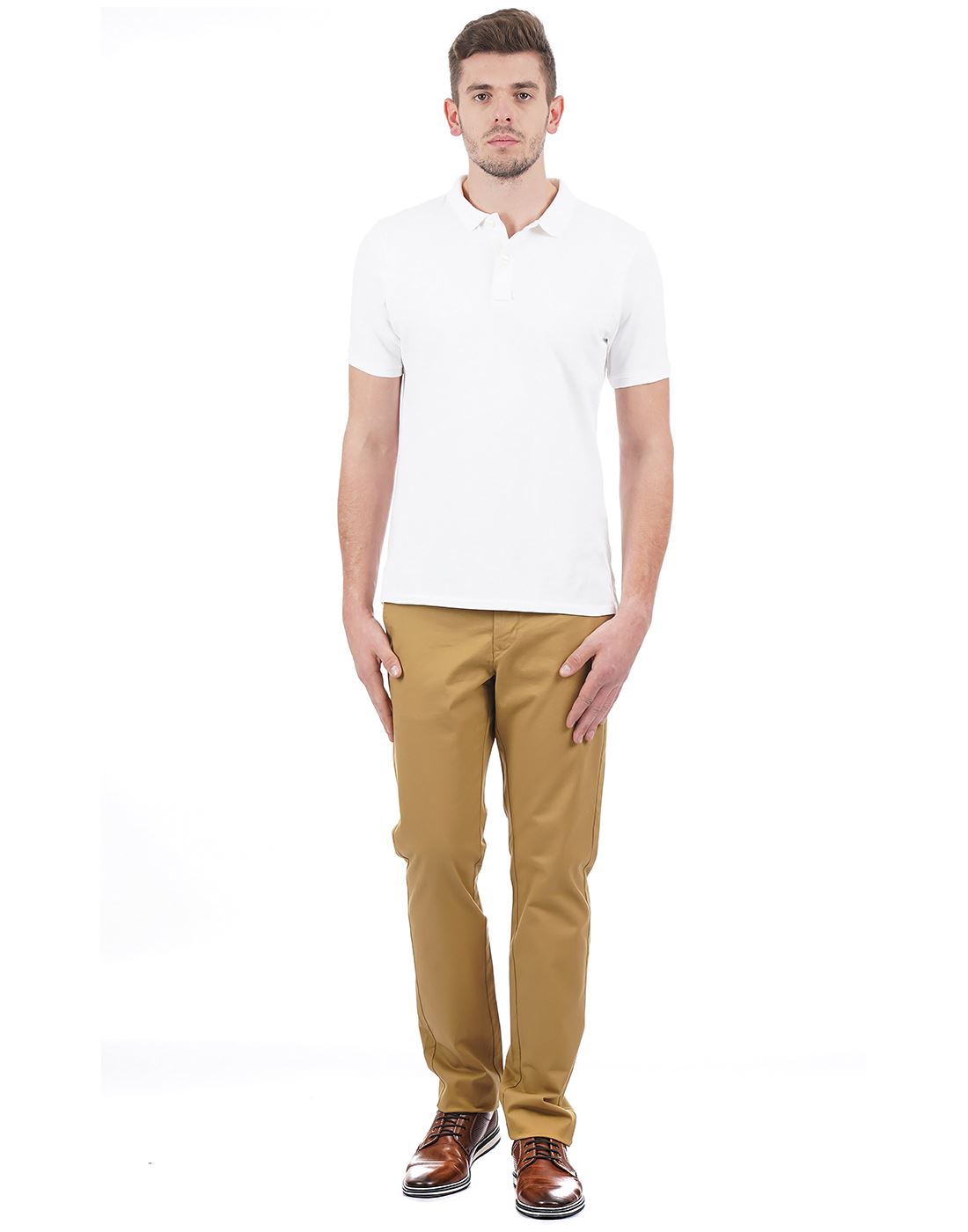 London Fog Men Casual Wear Solid Trouser