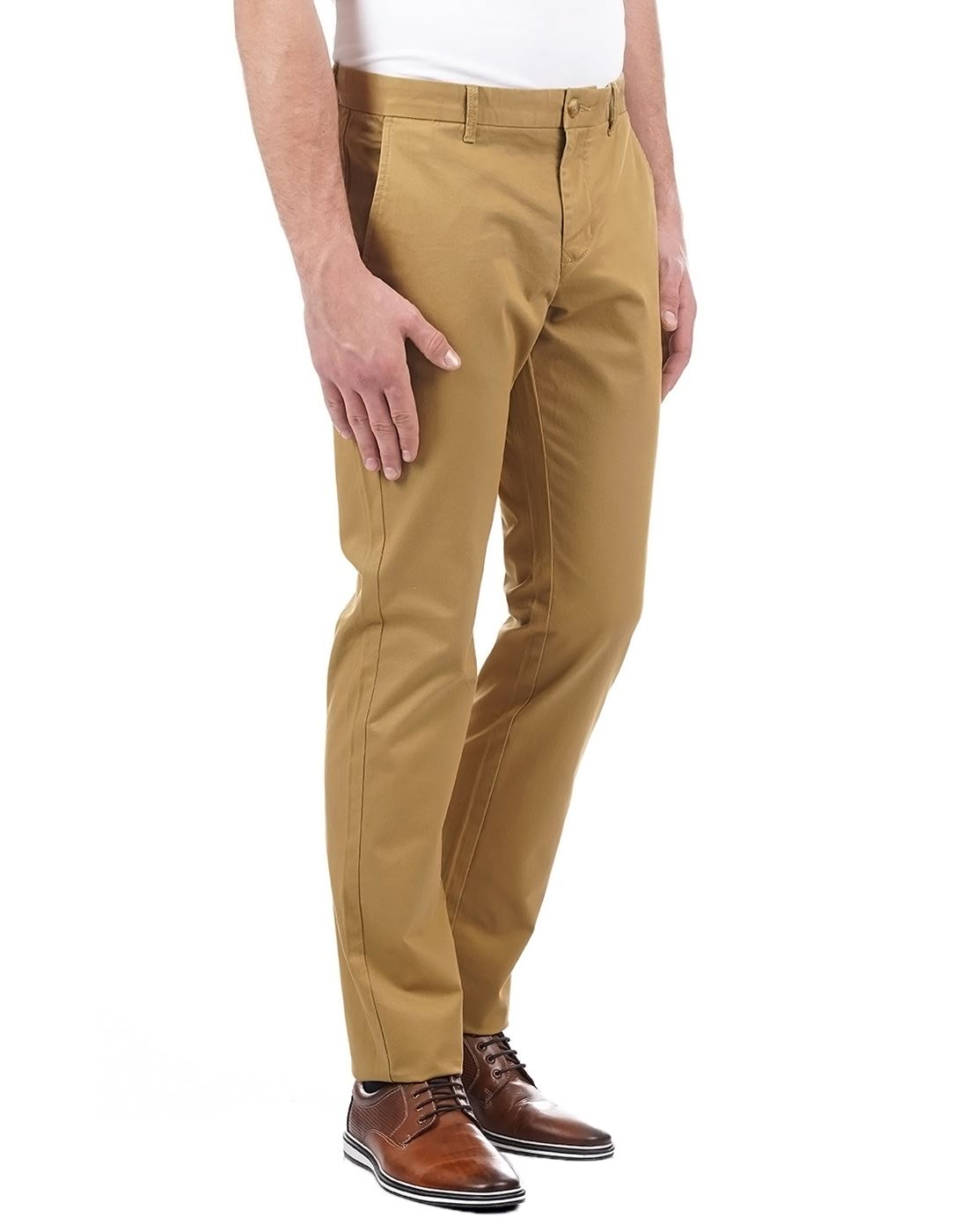 London Fog Men Casual Wear Solid Trouser