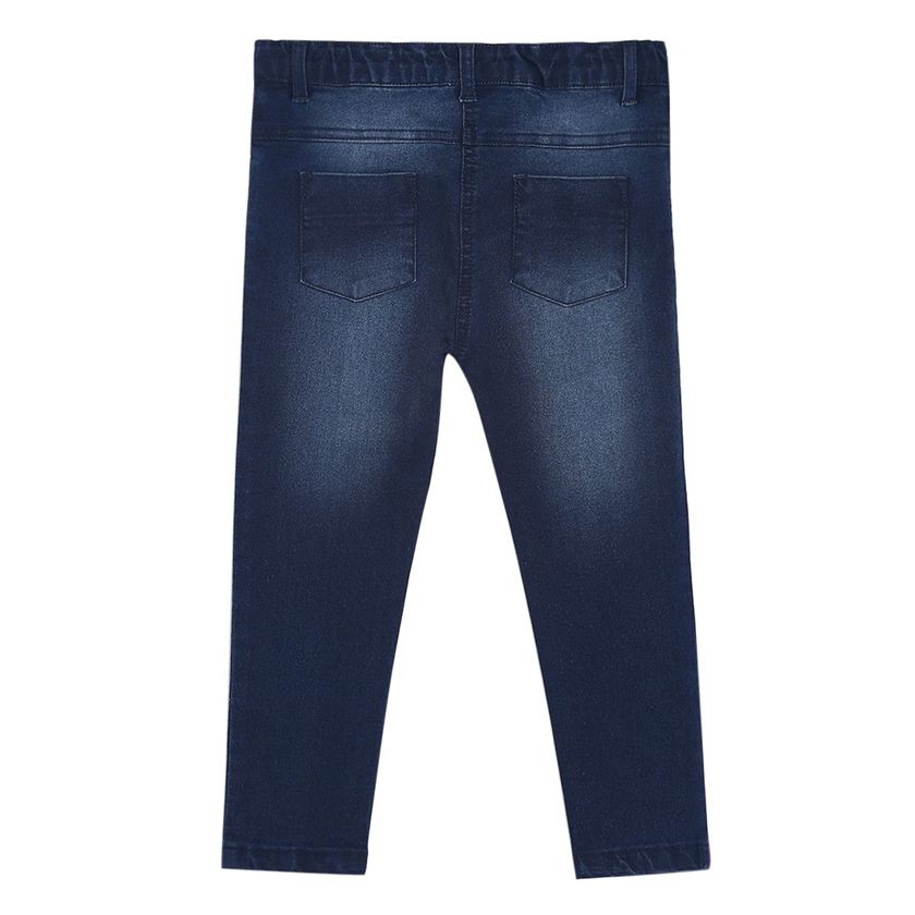 Miniklub Girls Blue Printed Jeans